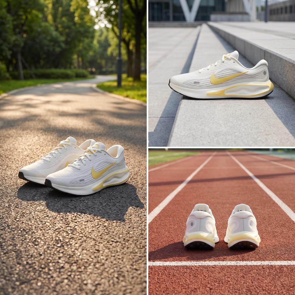 Nike Journey Run Sail Amarillo Suave Zapatillas de Mujer Crema Fantasma Plata Claro FJ7765-112