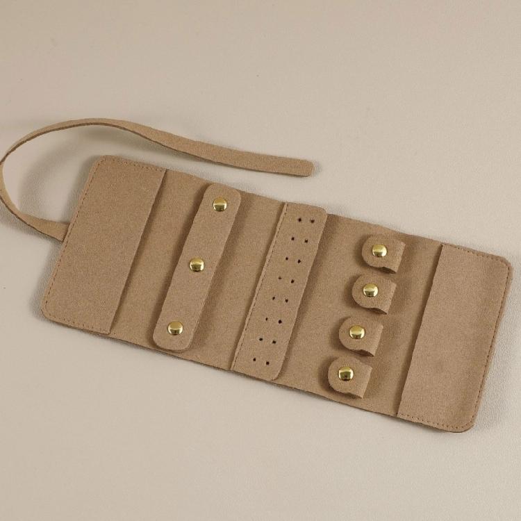 Rouleau à Bijoux Coloré Étui de Rangement Polyvalent pour Bijoux de Voyage Sac d'Exposition Élégant