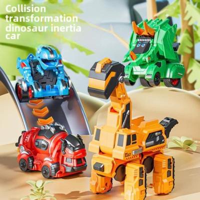 Creative Crash Dinosaur Transform Toy Car Crash Transform Inertia Car Child Boy T-Rex Chariot