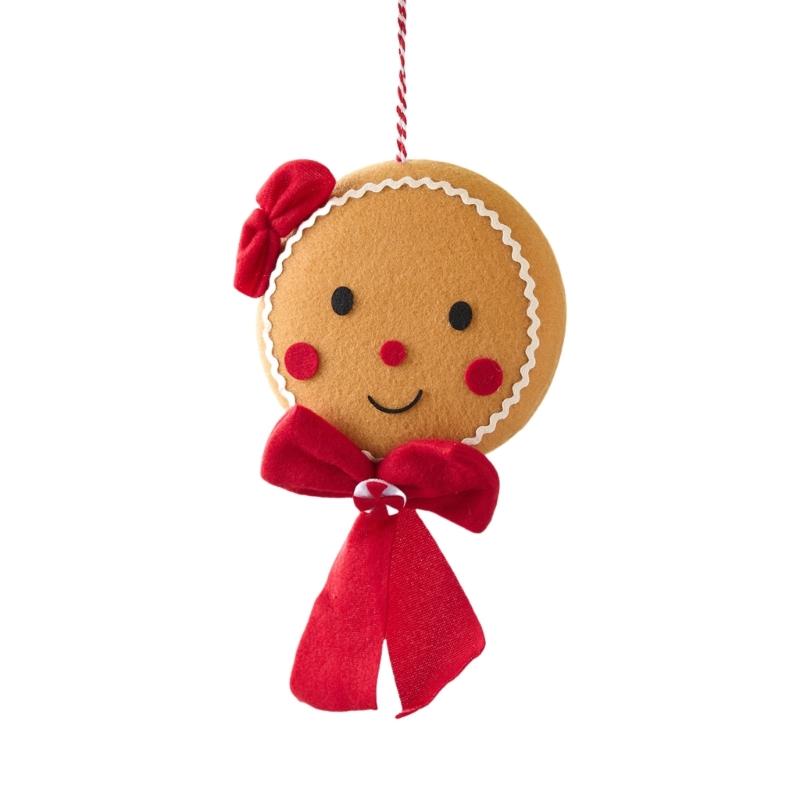 Gingerman Ornament Christmas Tree Hanging Decorations For Door Wreath Mantels Shelf Decoration Indoor and Outdoor
