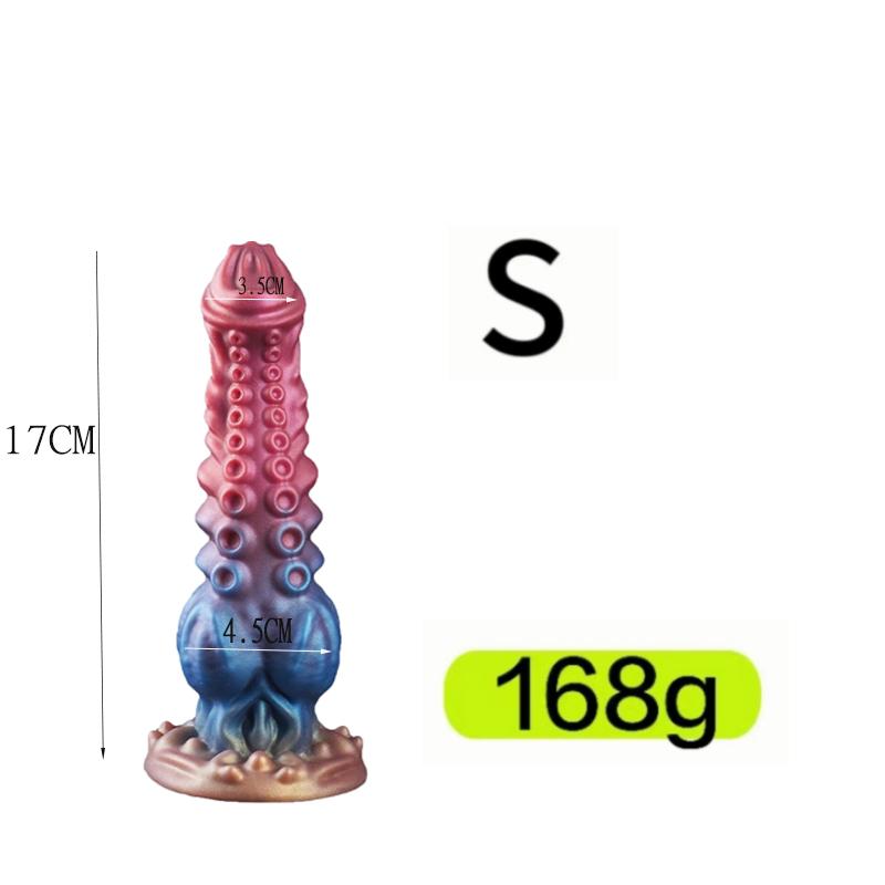 S M L Tentacle Anal Dildo Thick Silicone Monster Dildo With Suction Cup Sex Toys For Women Men