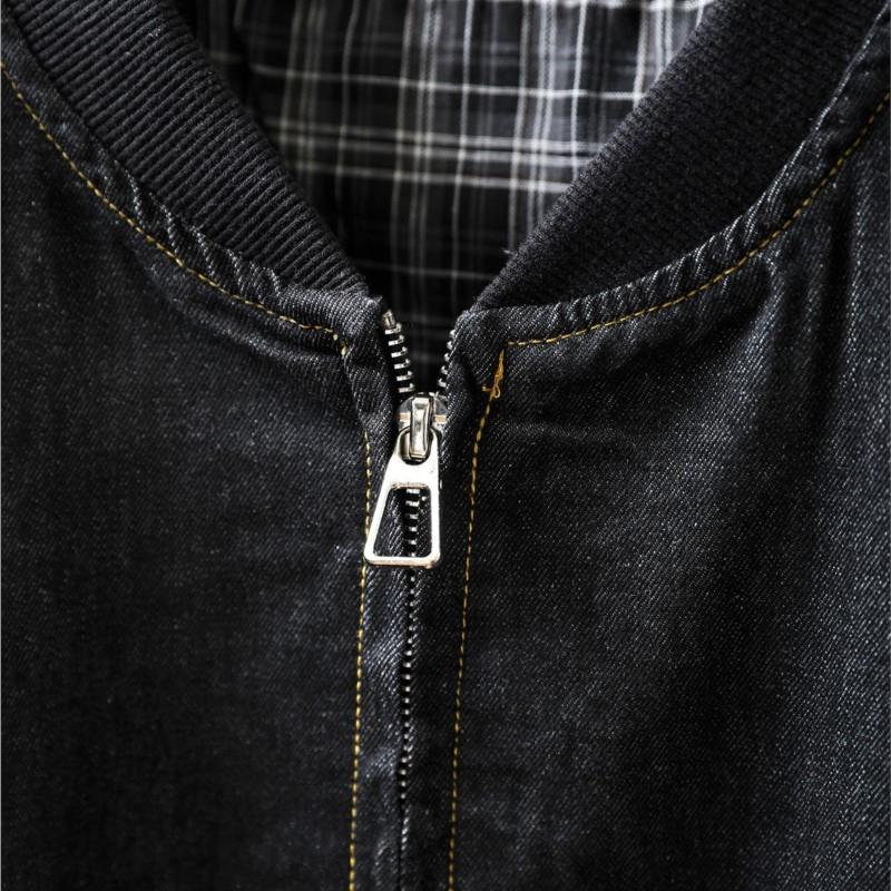 Johnature Women Vintage Stand Jackets Solid Color Zipper Autumn Coats Loose Patchwork Pockets Casual Jackets