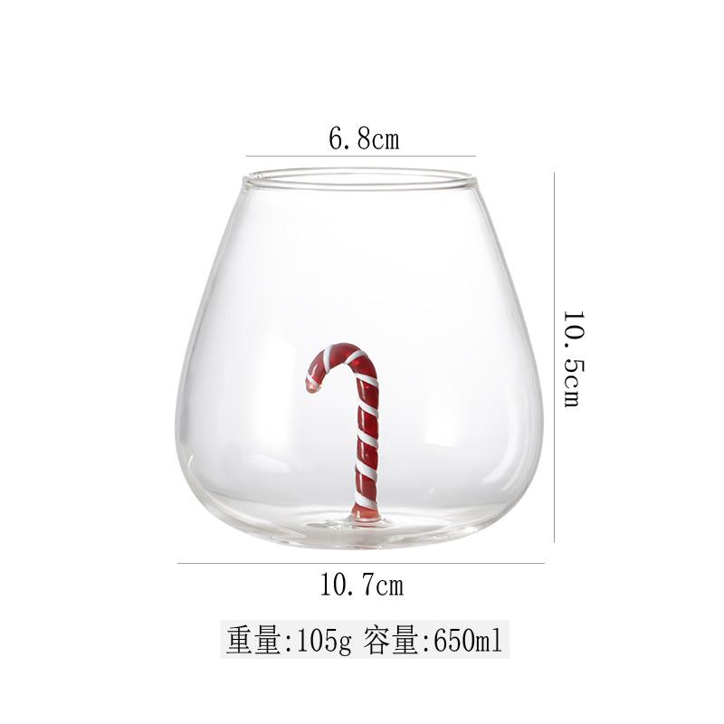 

Creative Starfish and Cane Shaped Borosilicate Glass Cup for Milk Juice Drinks Unique Design Heat Resistant Gift 410-650ml
