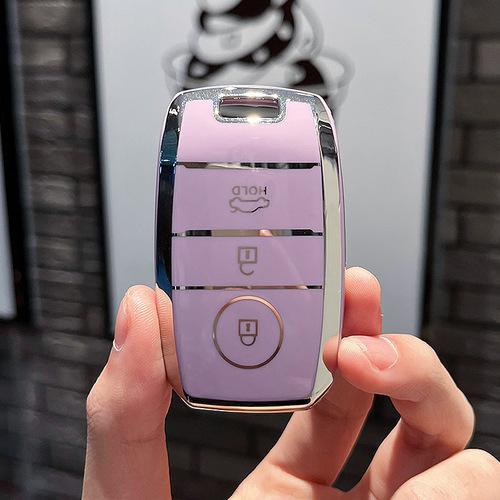 Nowy Pokrowiec na Kluczyk Samochodowy TPU Shell Fob dla KIA RIO 3 K2 K3 K4 K5 Sportege Picanto Optima Soul Ceed Sorento Forte Stinger Cerato