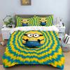 Hot Anime Catoon M-Minions Bedding Set Duvet Cover Pillowcase Bedroom Decoration Full Size Youth Kids Girl Boys Birthday Gift