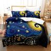 Bedding Kit Oil Painting Starry Sky Pattern Two-Piece Set 3D Digital Printing Three-Piece Set