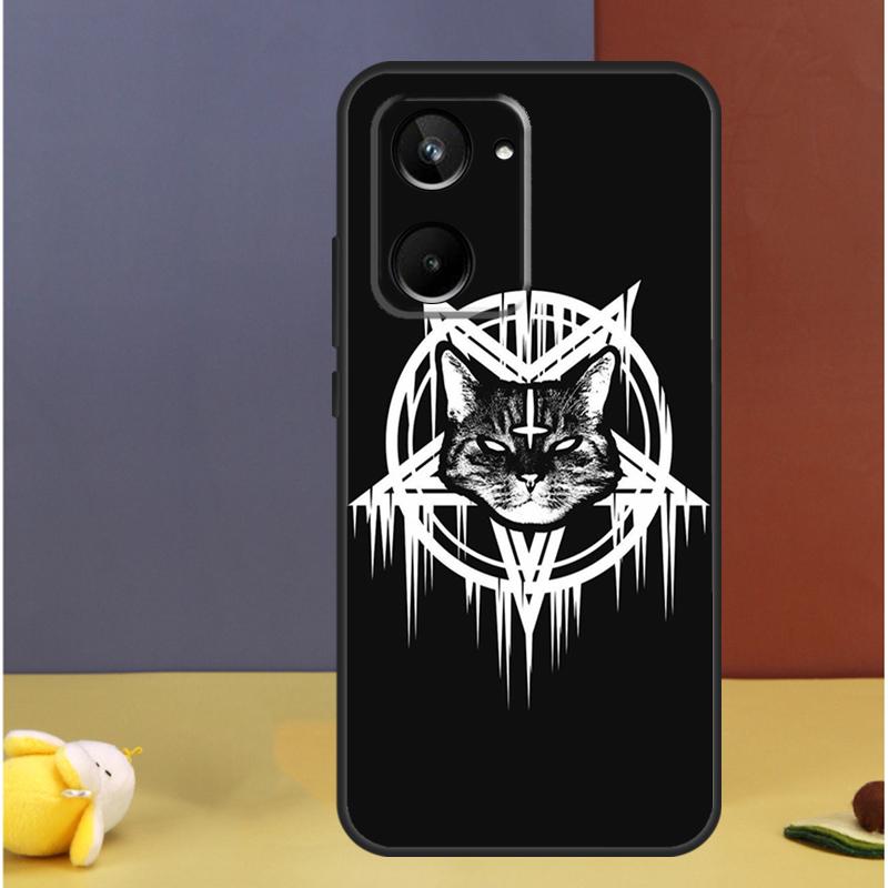 Moon Tarot Witch Cat For Realme C25s C21Y C33 C55 C11 C15 C30 C53 C51 GT Neo 5 GT3 GT5 9 10 11 12 Pro Plus Case