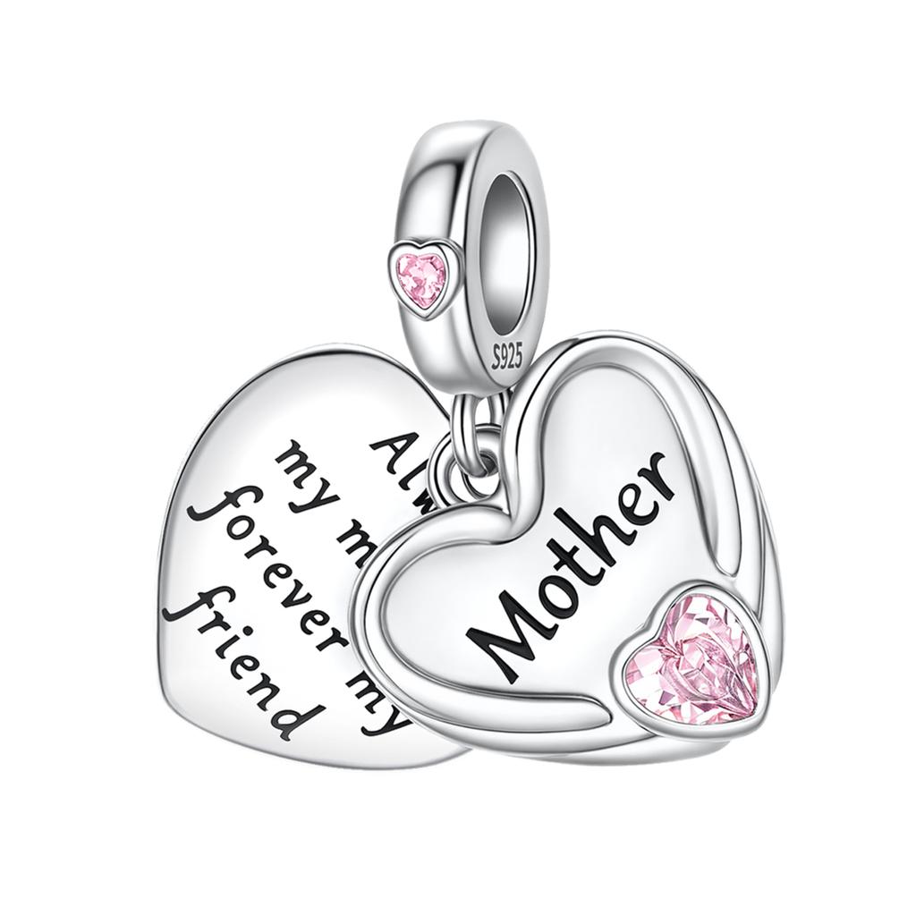 925 Silver Family Grandma Love You Mother Beads Pandent Charm Fit 4MM Hole Diameter Bracelet DIY Bead Ms Jewelry Gift