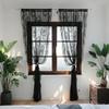 TK French Ruffle Sheer Curtain Bedroom Living Room Lace Fabric Window Door