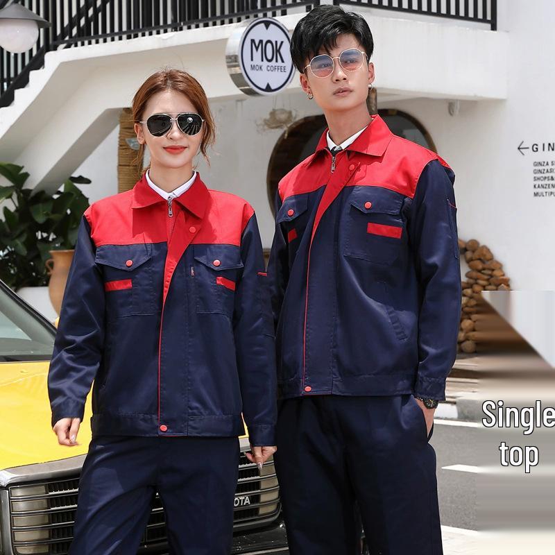 

Men s Durable Long-Sleeve Workwear Set for Spring and Autumn: Thickened, Wear-Resistant for Workshop and Auto Repair. M