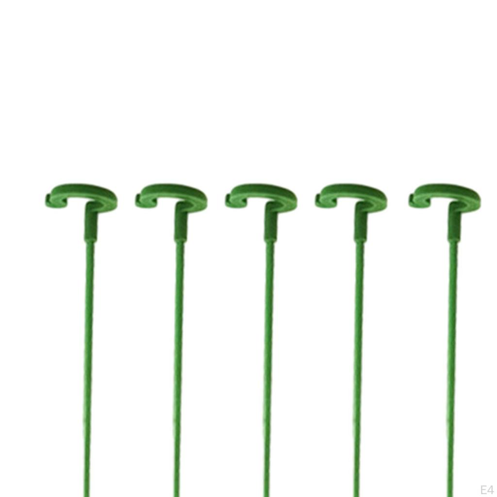 10 Pieces Floral Shaped Support Rod Plant Sticks Reusable Potted Climbing Gardening