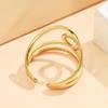 Chic Geometric Stainless Steel Open Ring for Women