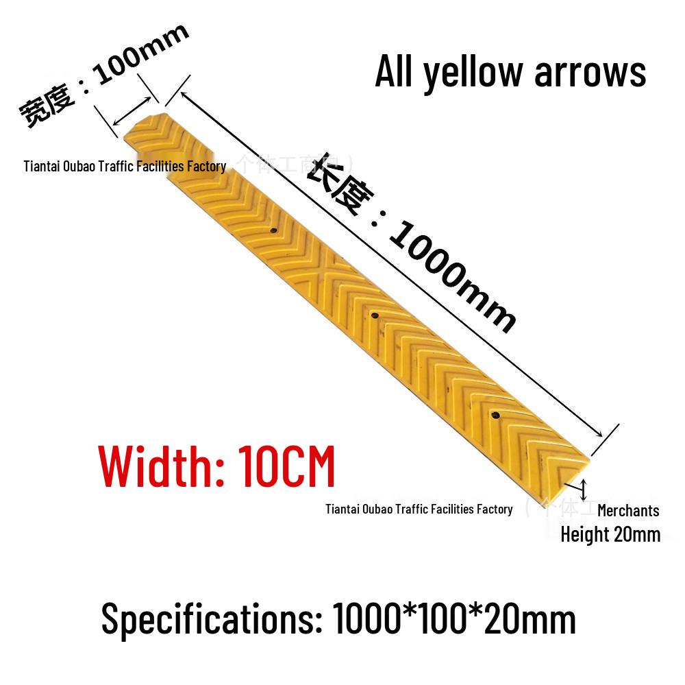Non-Motorized Lane Mini Bump & Anti-Skid Strip for Bicycles and Pedestrians