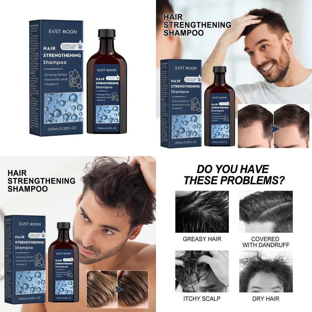 East Moon Men's Shampoo Deep Cleansing Nourishing Roots Anti Hair Loss Strengthening And Thickening Formula 100ml