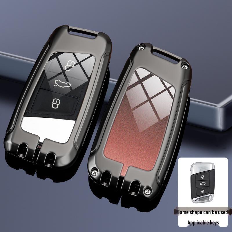 Compatible Key Case for Volkswagen Cars: 24 Sagitar, Bora, Golf 7, Tiguan L, Tayron, Yi, Magotan, and 23 Model CC.