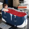 Portable Folding Bathtub for Adults & Children - Full Body Shower Bucket for Autumn/Winter Use