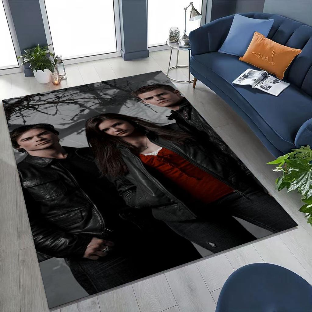 Dywan Damon Salvatore z Pamiętników Wampirów do Sypialni Salonu Sofy Domu Mata Dekoracyjna Pod Drzwi, Duża Antypoślizgowa Mata Podłogowa dla Dzieci do Zabawy