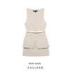 Kaslead New Women Clothes Western Style Fashion Simple With Belt Short Dress 3152308 710