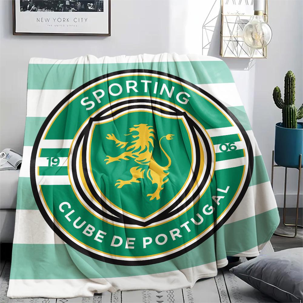 Sporting CP Print Flannel Blanket, High Quality Comfortable for All Seasons, Home Decor, Warmth and Comfort, Perfect for Christmas Gifts