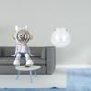 Nordic Astronaut Sculpture Figurine Transparent Fish Tank Ornament for Bookshelf Entrance Living