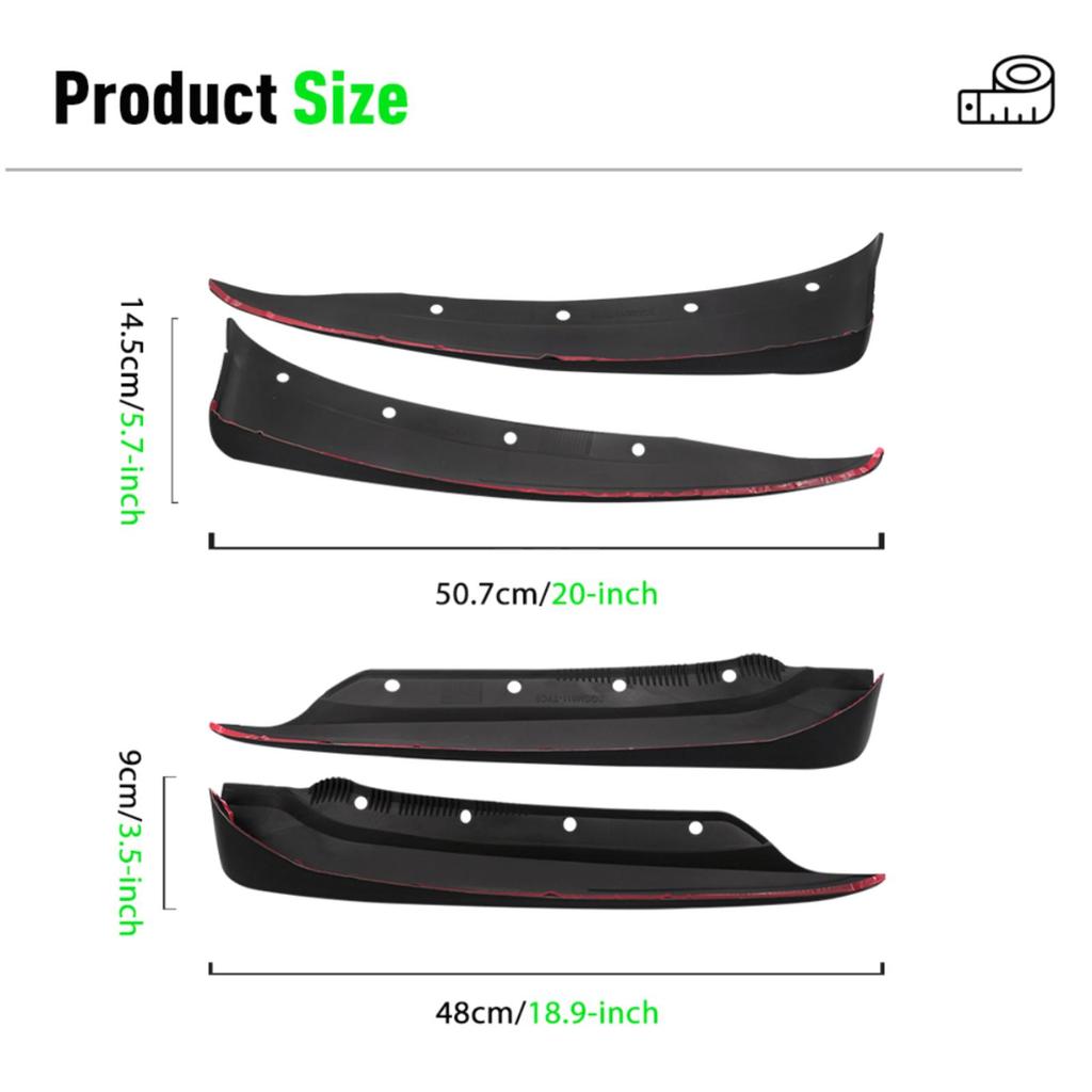 4PCS Splash Guards Mudguards Compatible with Chevrolet Corvette C6 2005 2006 2007 2008 2009 2010 2011 2012 2013