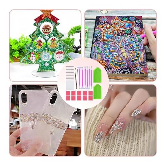 Aquafix Diamond Art Kit, 29 Sets, Diamond Painting Tools, Bead Art Kit, Multifunctional, Increases Production Efficiency, Multi-Person Cooperation,