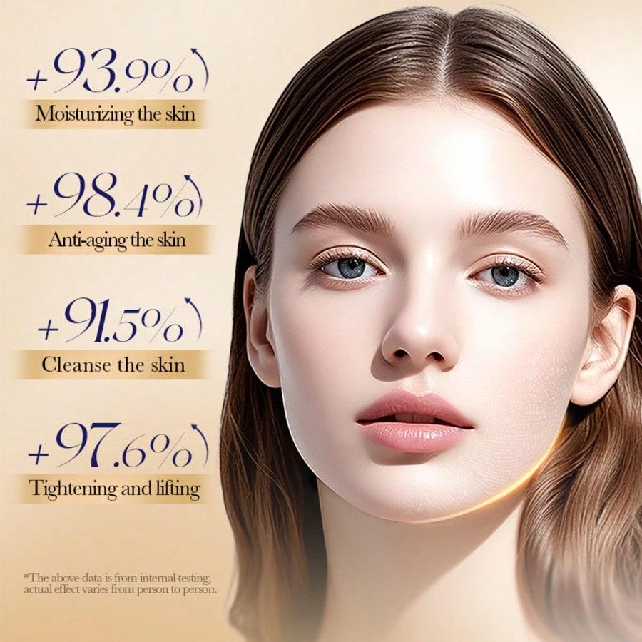 5pcs Collagen Skincare Set, Includes Brightening Collagen Face Cream, Toner, Cleanser, Moisturizer