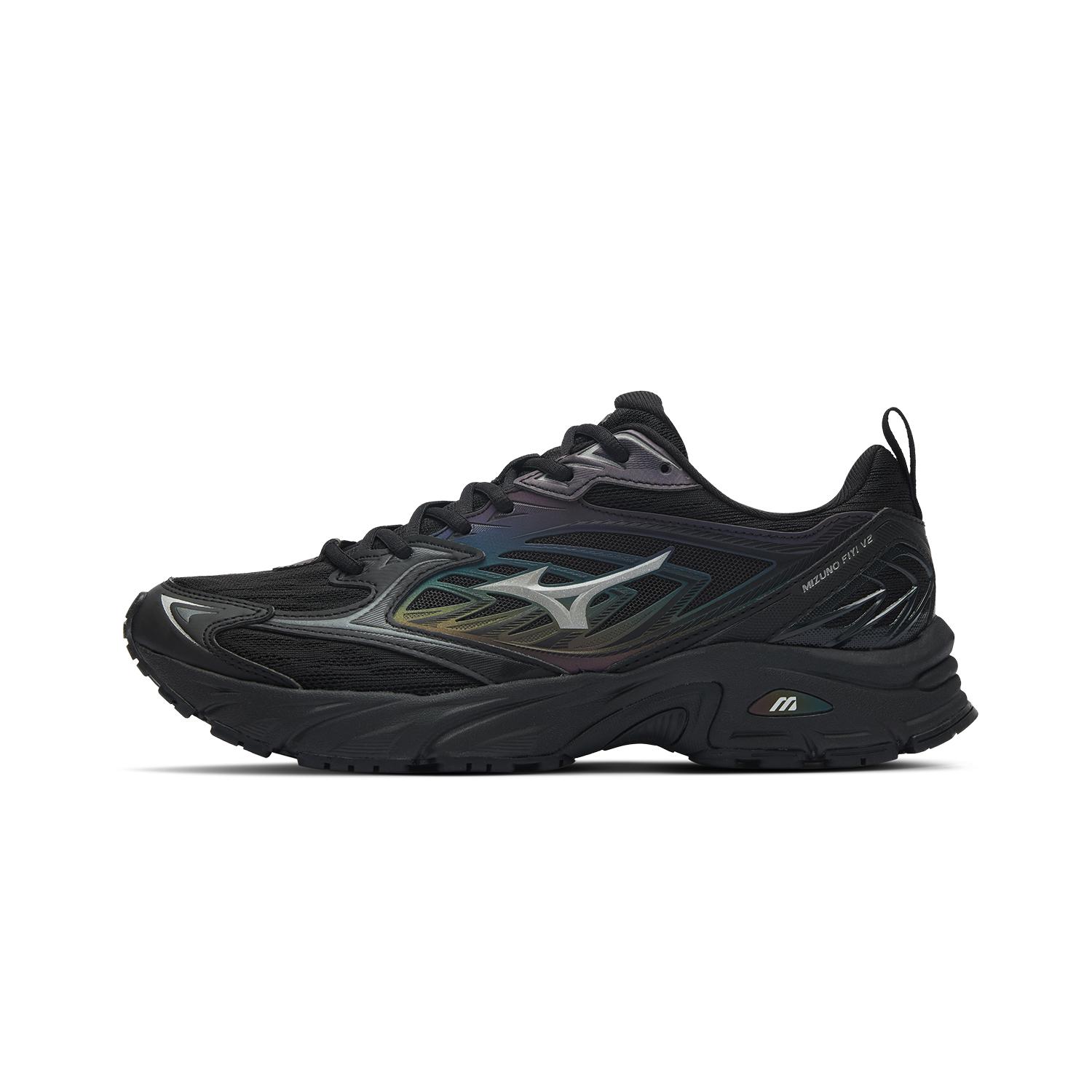 

Mizuno FIYI V2 Textile, Synthetic Leather Abrasion Resistant Breathable Low top Chunky Sneakers Unisex Black D1GH241502 42