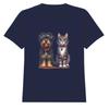 Cute Dog Cat Pets Animals Unisex Kids T-Shirt Boys Girls Tee