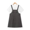 Montagut Girls' Summer 2026 Casual Overalls Dress & Tee Set