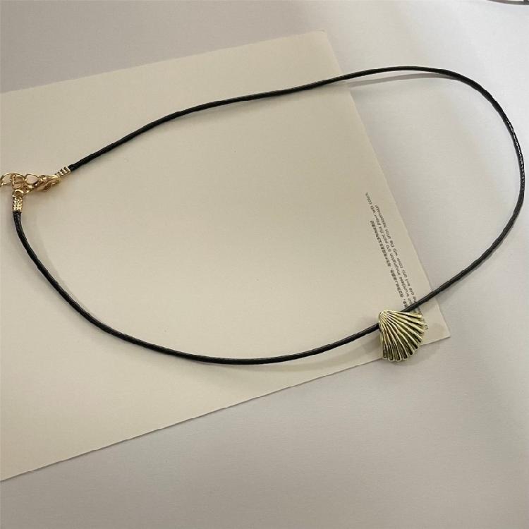 Metal Shells Pendant Necklace Earrings Choker Fashion Collar Necklace Jewelry