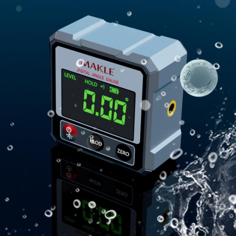 Laser Level Ruler    2-side Laser Digital Protractor InclinometerInclinometer Magnetic Base Goniometer Magnet Angle Finder