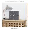 Chikei Kobo Gray Wood Double Sided Wall Clock Stylish Interior Present Housewarming Design Natural Wooden