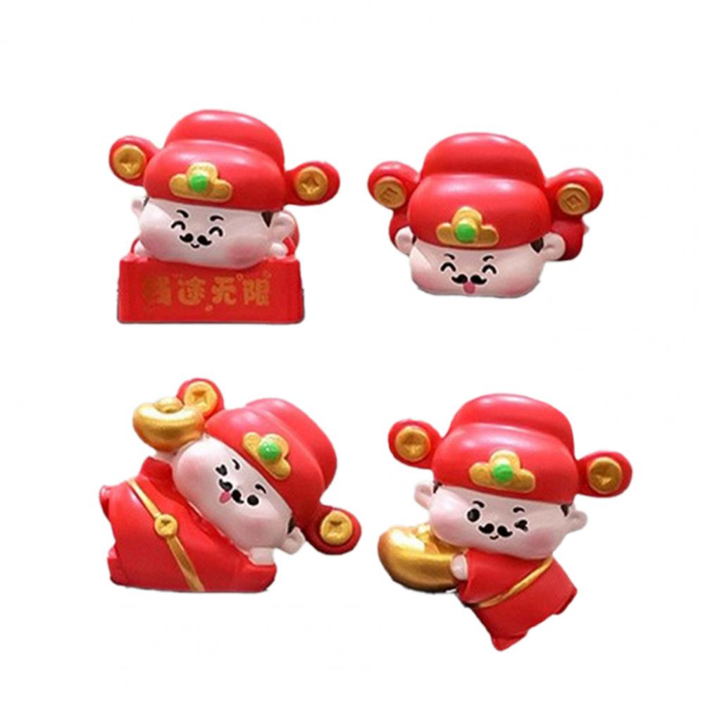 Resin Car Dashboard Decor Cartoon Desk Ornament Cute Cartoon Figurine Set for Computer Monitor Car Dashboard Ornament