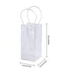 1Pc PVC Leakproof Ice Bag Eco Friendly Transparent Ice Pack Portable Ice Bucket Wine Champagne Bottle Chiller with Carry Handle