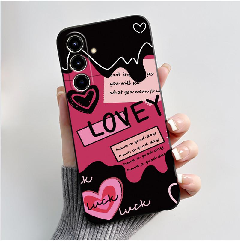New Design Phone Case For ZTE Blade V80 Max/Nubia V80 Max Jelly Black Anti-scratch Soft Casing Colorful Rosy Cloud Pattern Shell
