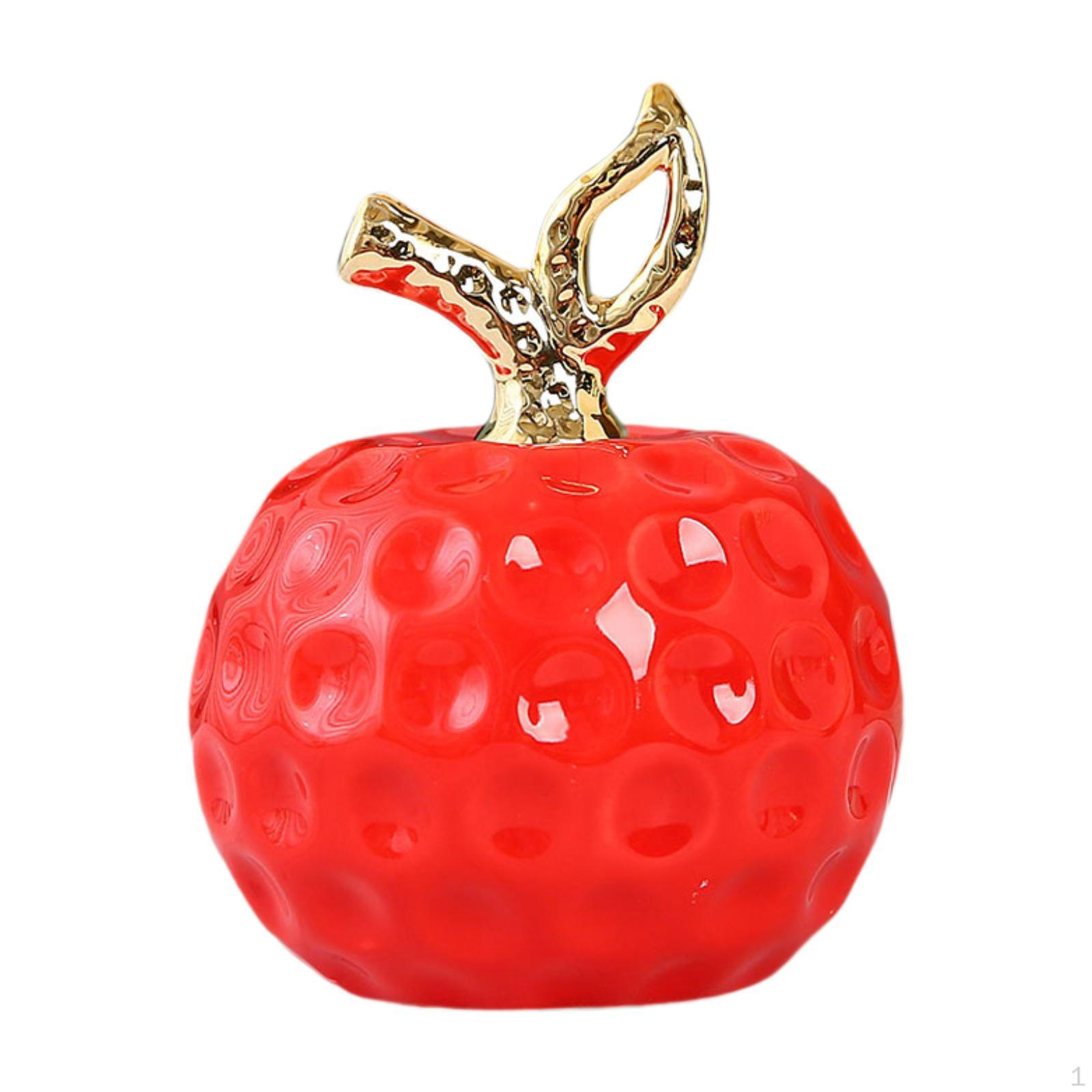 Ceramic Fruit Statue Creative Table Centerpiece Collectible Figure Ornament for Office