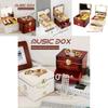 Enchanting Retro Music Box With Rotating Ballerina And Elegant Jewelry Storage