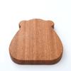 A84X-Wooden Board Cutting Board Cute Bear-Shaped Bread Tray Black Walnut Kitchen Board