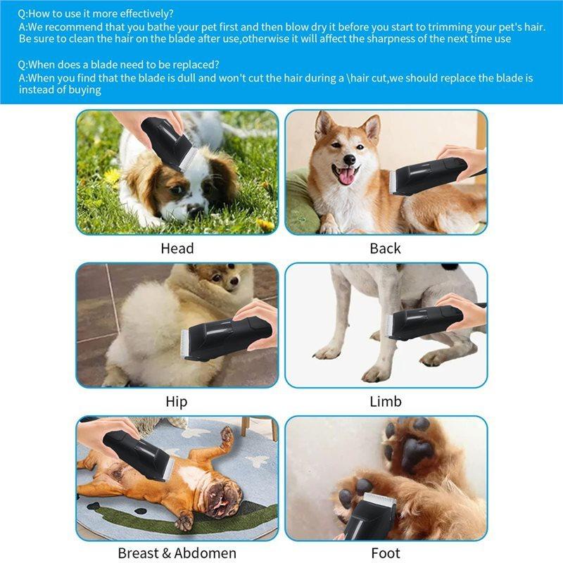 B08B-For Andis, Oster A5, Wahl KM Series Pet Dog Grooming Clipper Detachable Blade Size 40 Animal Clippers