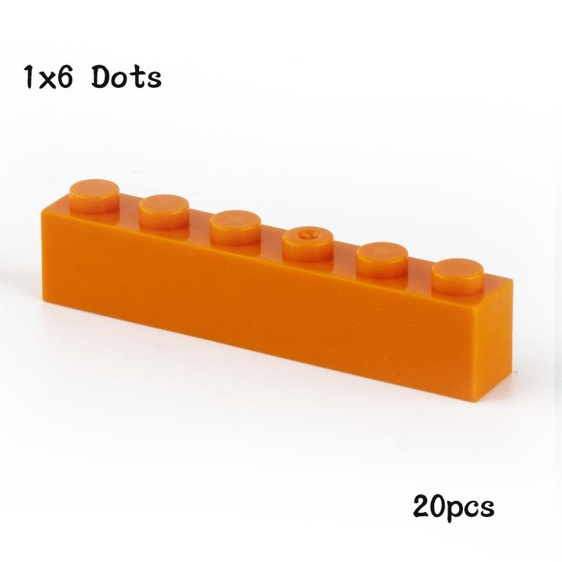 20 Pezzi Pezzi MOC 3009 Mattone 1 x 6 Compatibile Fai da Te Assemblaggio Blocchi da Costruzione Particelle Giocattolo Puzzle Cervello Bambino Regalo di Compleanno