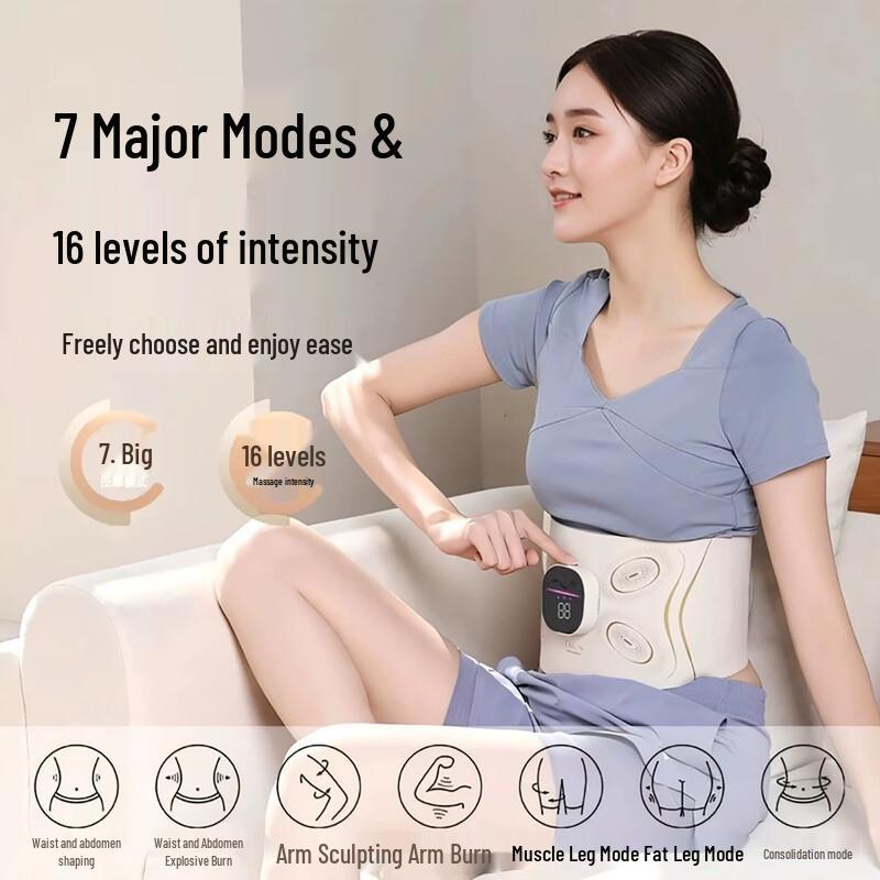 FAERCON F Heating Vibration Waist Massager Belt CN plug (adapter included)