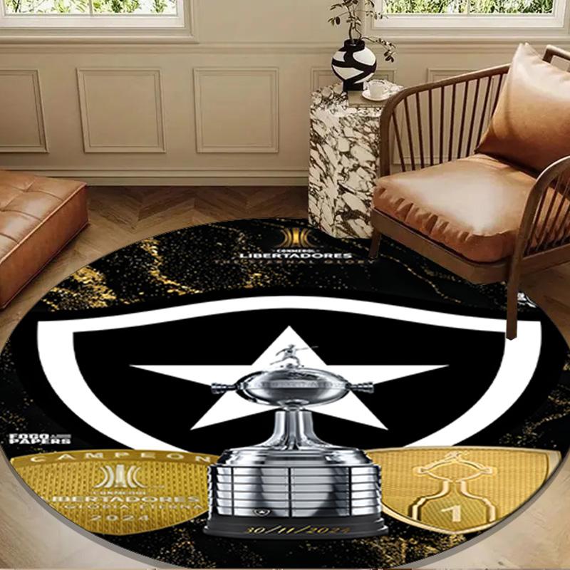 1PC rug Botafogo Football Club Round mat Home Decor, Chair rug For livingroom,Bedroom, doormat home decor Birthday Gift Christmas Gifts