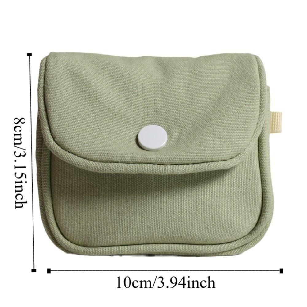 Card Organizer Student Simplicity Wallet Solid Color Portable Card Holder  Makeup Bag
