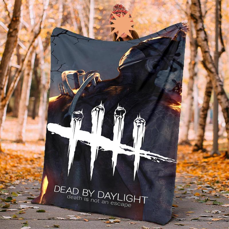 Dead Daylight Flannel Blanket Soft Warm All-Season Throw, Design for Camping, Car Travel, Hiking Sofa, Bed, Office Perfect Gift for Parties