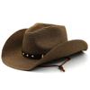 Spring and Summer Western Women's Seaside Sun Protection Hat Beach Hat New Men's and Women's Outdoor Simple Denim Straw Hat Sun Hat