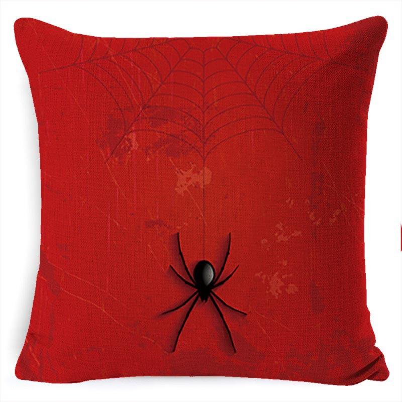 Throw Pillow Halloween Pillow Case Linen Car Cushion Sofa Pillow Case Nordic Style