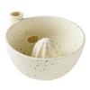Integrated Drain Strainer Bowl Ceramic Berry Swirl Fruit Washing Colander Kitchen Vegetable Rinsing