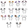 Headband Dark Series Pumpkin/Bat Hairband Kids Cute Headhoop RaveParty Props Hair Decoration Unisex Headgear
