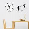 New 1x Dance Ballet Creation Wall Clock Home Decor Wall Decor